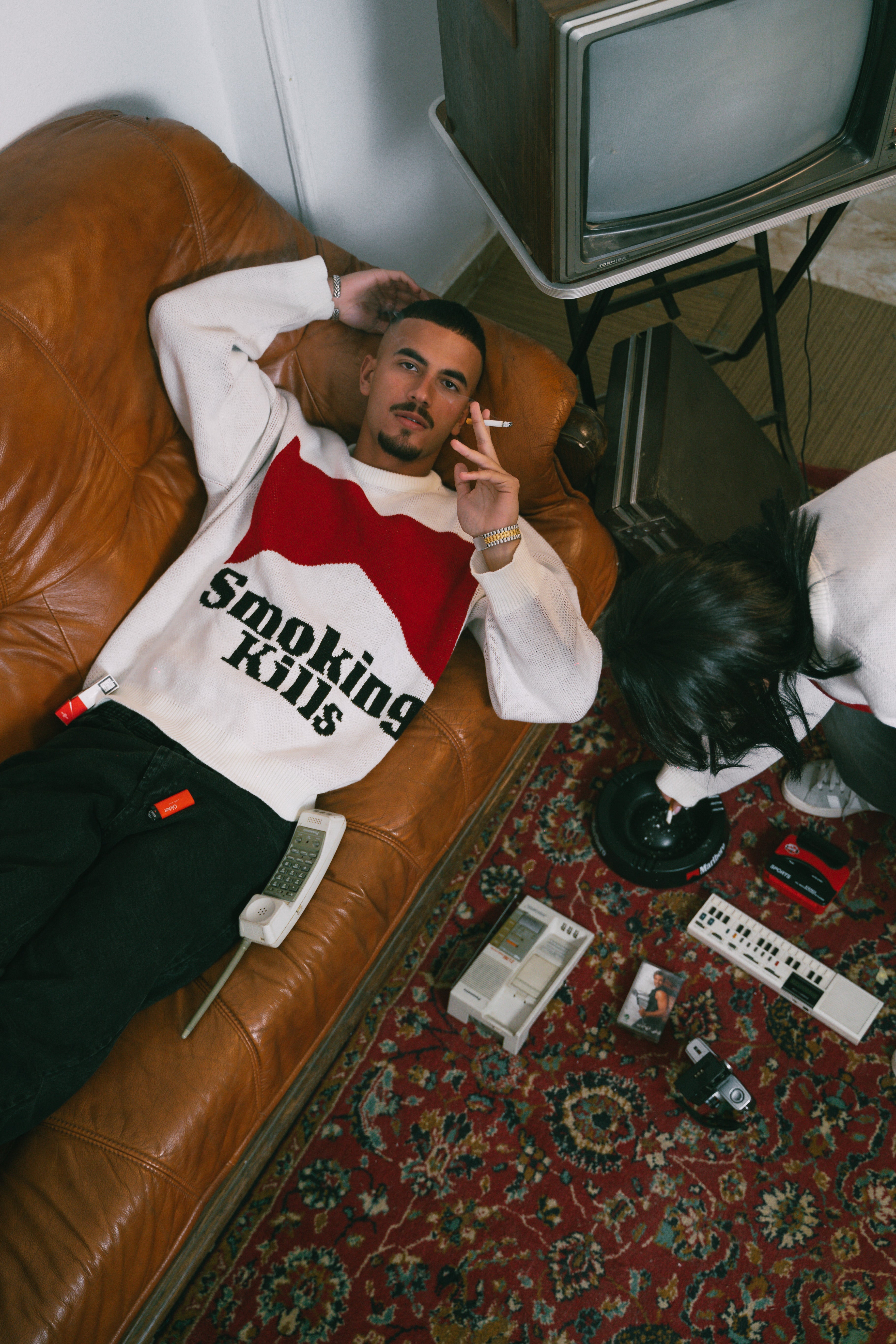 Smoking Kills knit