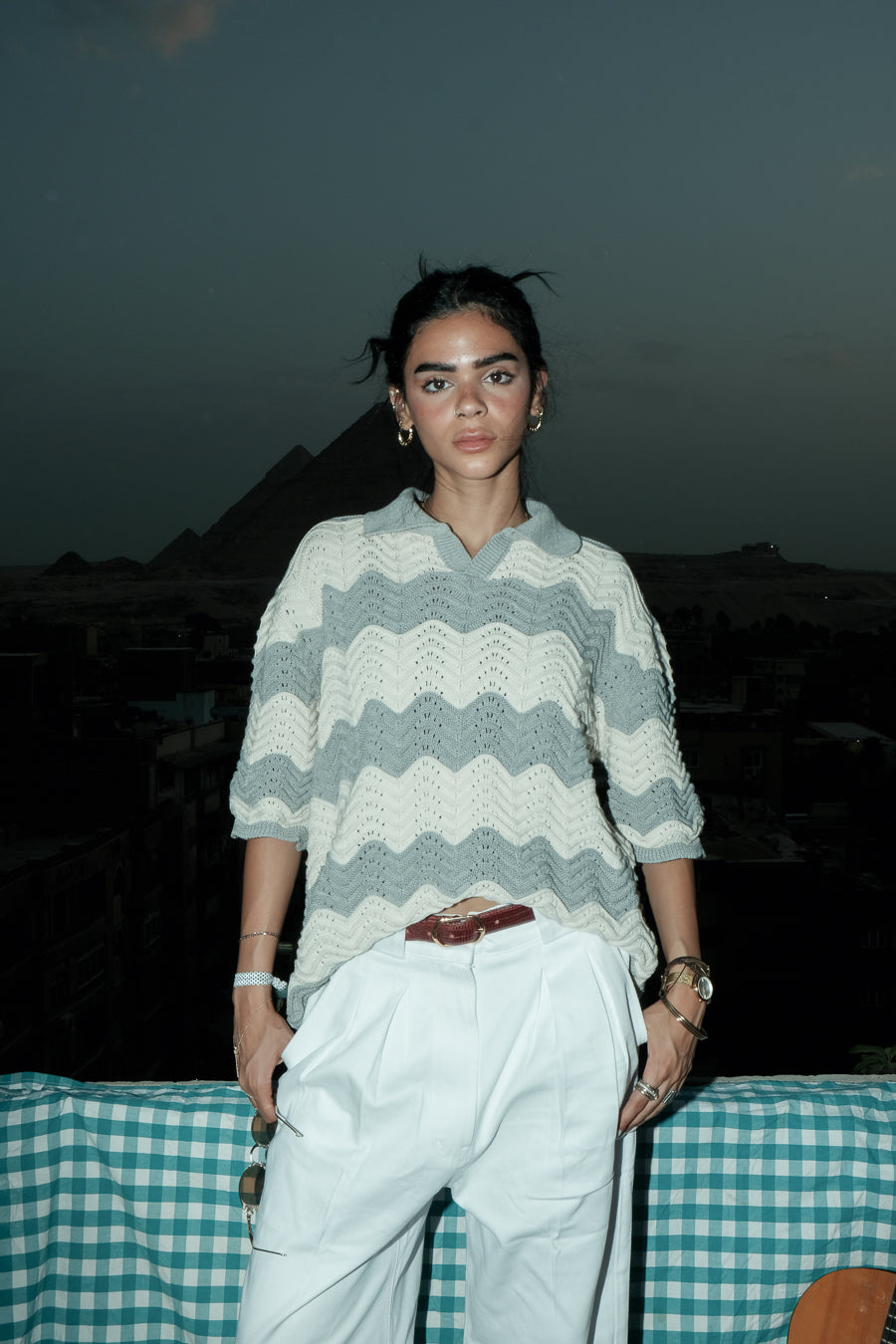 Morning Fog knit