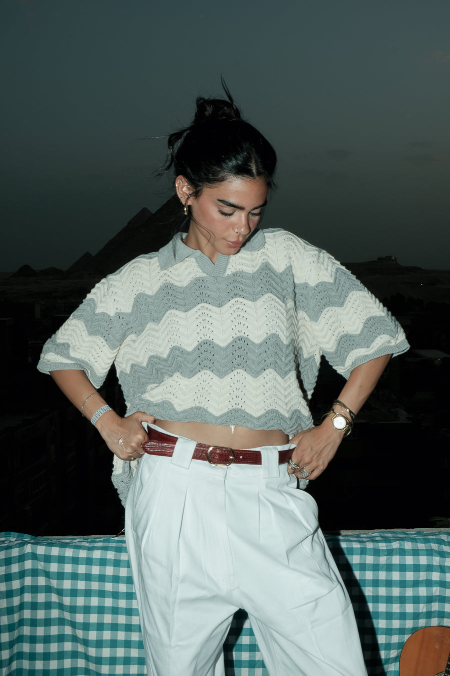 Morning Fog knit